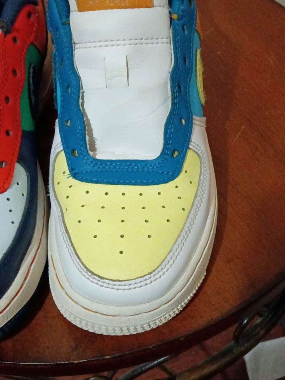 Nike AIR FORCE 1 LOW Grade School 'WHAT THE AF1' US SIZE 3.5Y FQ8368-902 - Picture 7 of 14